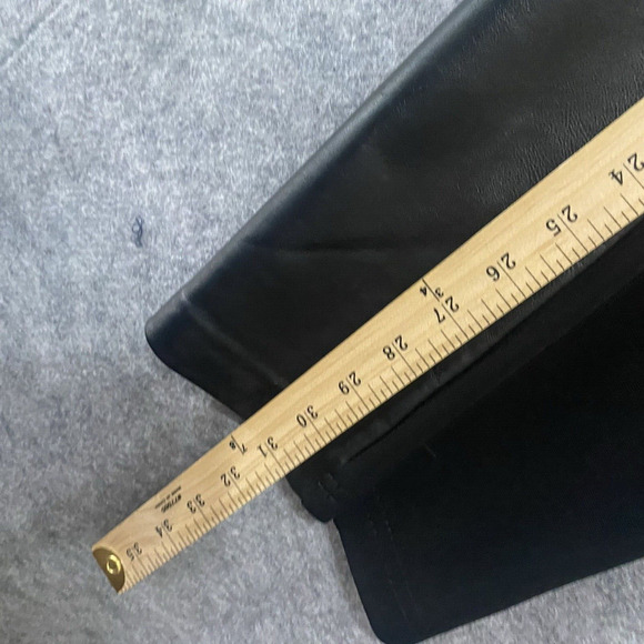 Colette Mordo Leather Blend Pants Womens Sz 10 Black Classy Elegant - SEE NOTE - Picture 7 of 7